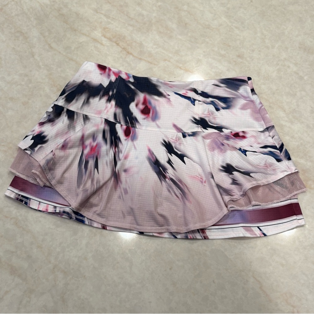 Lucky in Love Pink Floral Mini Skirt